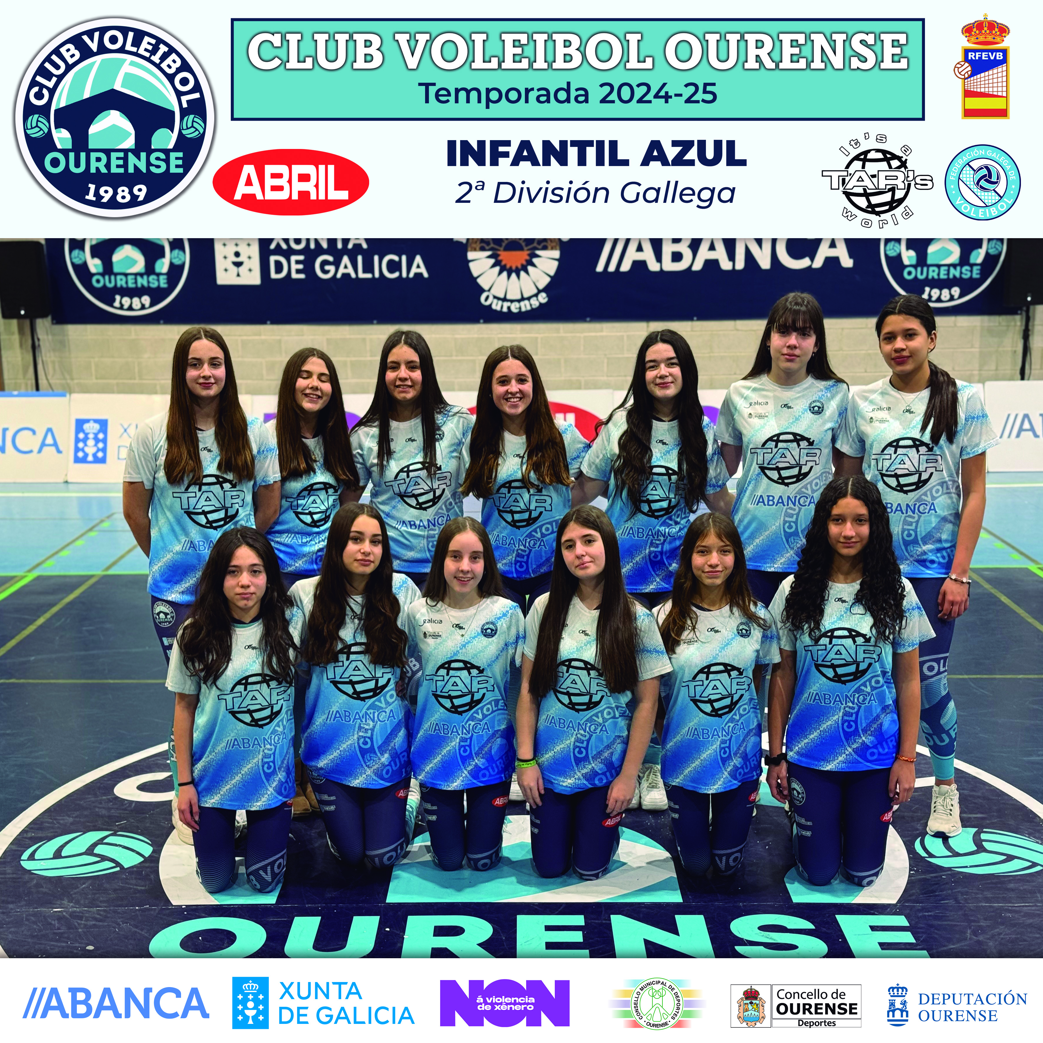 equipo Infantil azul femenino